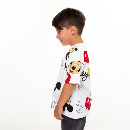 Children's Mickey T-shirt, white color, height 122-128 cm (7-8 years)-3