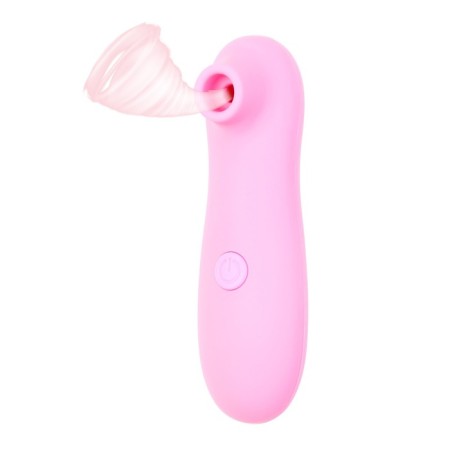 Contactly vacuum-wave stimulator of the clitoris of the oka-click, 10 modes, pink