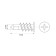 Dowel "bison" Driva, for drywall, with a drill, nylon, 100 pcs