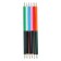 Pencils two -tone 12 colors, 6 pieces, wooden, triangular housing, in a cardboard box