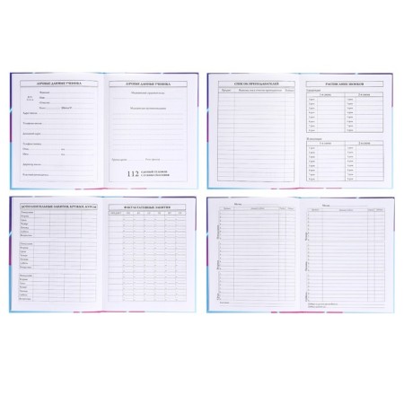 Diary for grades 1-4, 48 sheets "Fixiki", solid cover, glossy lamination, OFSET block-3