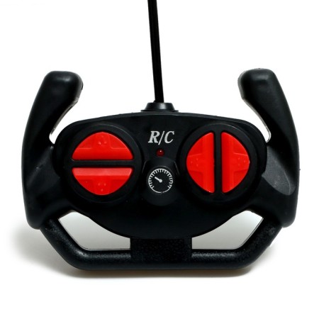 Radio -controlled jeep "Police", works on batteries, white color-4