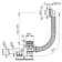 Alcadrain AG210132160 bathtub, Click/Clack system