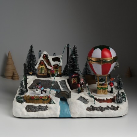 Souvenir plastic light "A balloon at the rink" is spinning 35x20x19 cm-1