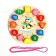 Developing clock 3V1 "Penguin" (clock, lining frame, lacing) 17.5x17.5x3 cm