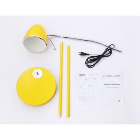 Floor lamp with a switch on the wire Ambrella Light, Floor, TR97688, E27, Yellow Color-3