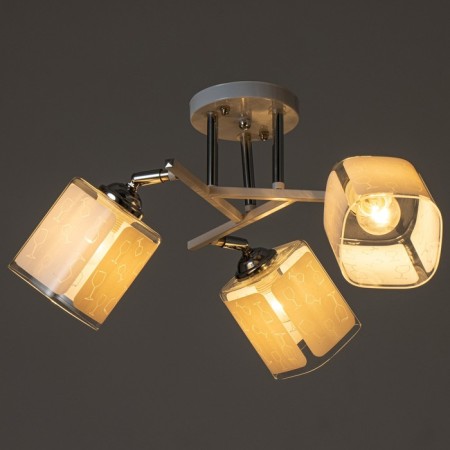Iris chandelier 3he27 40W Belo-chromium 50x50x27 cm Bayerlux-2