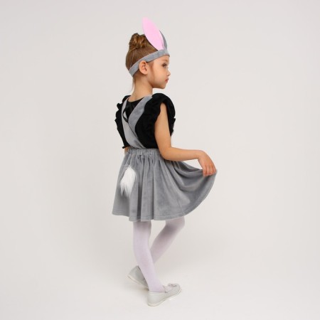 The carnival costume "Gray is gray with a muzzle", plush, p. 30, height 110-116 cm-3