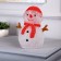 LED figure "Snowman" 15 × 16 × 10 cm, acrylic, 20 LED, AA × 3 batteries, glow white