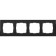 Frame for 4 posts WL11-FRAME-04, color black aluminum