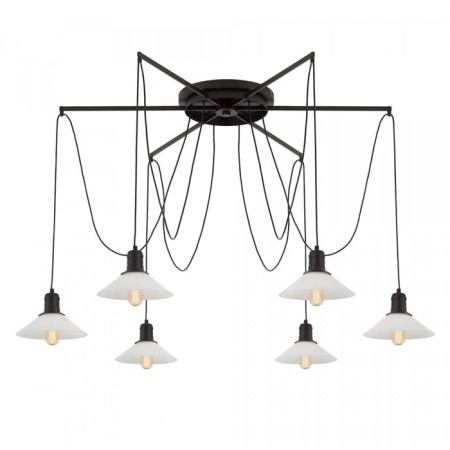 Suspended Citilux “Edison” CL451262, 120x120x235 cm, 6x75W, e27, black color-11
