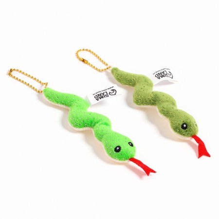 Soft toy "Snake", with sparkles, on a suspension, 11 cm, color mix-4