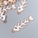 Decor for creativity metal, enamel "Skeleton of fish" white 3.5x1 cm