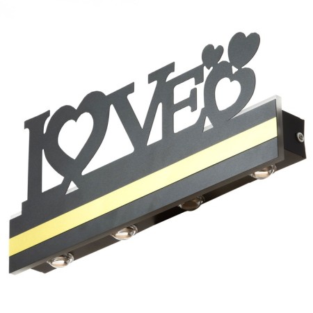 Bra "Love" LED 4000K 12W black 38x20x4cm-3