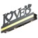 Bra "Love" LED 4000K 12W black 38x20x4cm