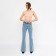 Women's jeans with Minaku arrow, blue color, size 46