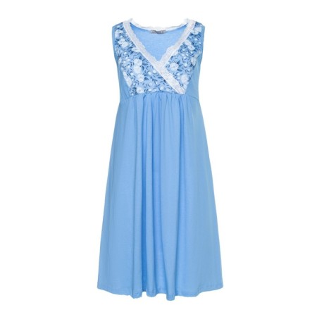 Night shirt female, blue color, size 46-5