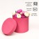 Hat box, pink, 18 x 18 cm