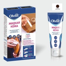 Жидкая кожа Olvist, цвет темно-коричневый, 30 мл