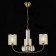 Suspended EVOLUCE lamp. Sle1119-303-03. Ellisse. 3x40 watts, E14, 65x65x39 cm, brass color