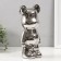 Piggy bank Ceramics "Bear" silver 11x13.5x28.5 cm