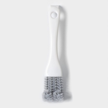 Brush for cleaning dishes and greel grilles Raccoon, 17 × 4 cm, white color-1