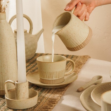 Porcelain porcelain SL Home "Vento", 350 ml, 12.5 × 9 cm, beige color-11