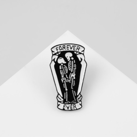 The “Skeletons” icon Forever Ever, the color is black and white in ferrous metal-2