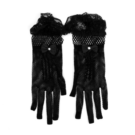 Carnival gloves, black, short color-4