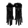 Carnival gloves, black, short color