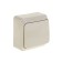 SE switch SE "Etude", 10 A, 1 key, IP20, overhead, cream, BA10-001K
