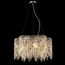 Crystal chandelier Gerhort G22042/6SN+CL, 6x40W, E14, 84x50x50 cm, gray color