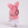 Soft toy "Bunny in a hat" on a key fob, 12 cm
