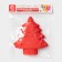 Baking shape of the share "Christmas tree with garland", silicone, 18 × 14.5 × 3.5 cm, red color