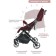 Stroller walking children's indigo trip, burgundy color