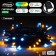 Girlyand "Thread" 5 m, IP44, dark thread, 50 LED, glow yellow/aquamarine, 2 modes, solar battery