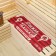 Bath sunbed 150x50 with a print "Stear for the coolest bathhouse"