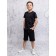 Shorts for a boy, height 128 cm, black color