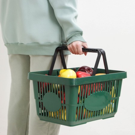 Basket for shopping, 42.5 × 30 × 22.5 cm, color mix-2