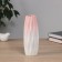 VAZA Ceramics HELL "Heidi" City Style, 20.5x6.5 cm, white-pink