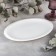 Oval porcelain oval wilmax teona, 25.5 × 17 cm, white color
