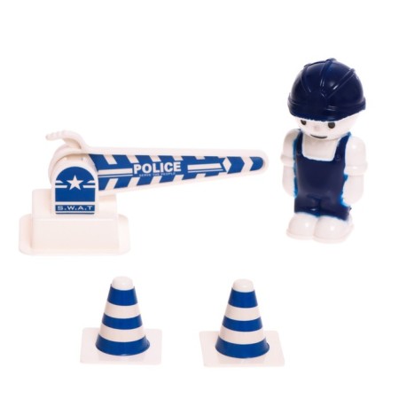 Game set "Police", with metal machines and rug-shirt-4