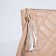 Lightning bag, strap on the wrist, beige color