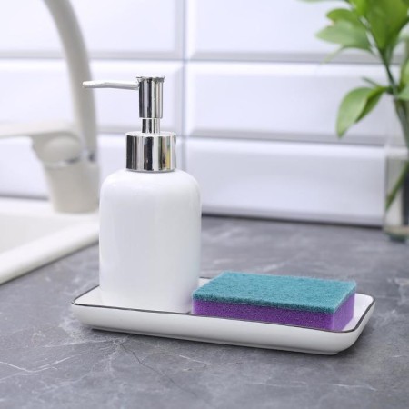 Set of household sponges with a cleaning layer of the share "Standard", 9 × 6 × 2.5 cm, 5 pcs-4