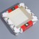Folding box "Retro Post", 20 x 20 x 4 cm, new year