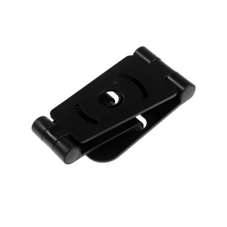 Luazon phone stand, adjustable height, silicone inserts, black-9
