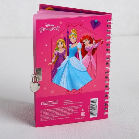 Note book A5 on the lock "Believe in a dream, princess!", 50 sheets, princesses-5