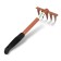 Small straight rakes, 5 twisted teeth, length 39 cm, metal, metal handle