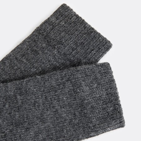 Male wool socks, dark gray melange color, size 29-31-1