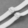 The straps of textile, cross -shaped, 1 cm, white color